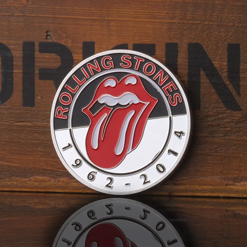 Европа и США прокатки камни позолоченного серебра монеты любителей музыки