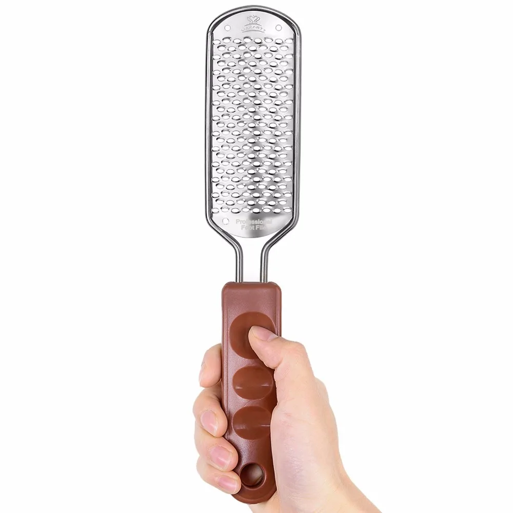 MAKARTT из нержавеющей стали для удаления грубой мозоли пилка для ног сменные лезвия для коньков Педикюр Рашпиль кутикулы резак инструмент большие отверстия