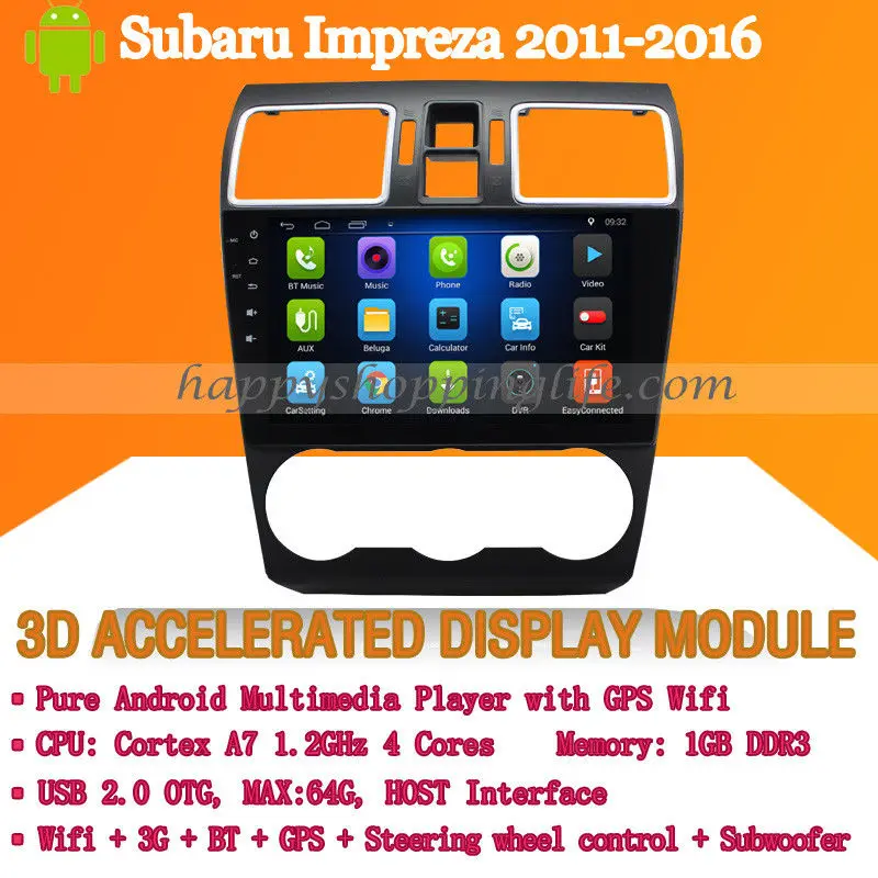 9 &quotAndroid 7 1 автомобильный мультимедийный плеер для Subaru Impreza 2011 2016 DVD Авто Радио