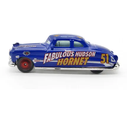 Disney Pixar Cars Lightning Mcqueen 2 шт./лот No.51 Mack Truck & Racer сказочный Hudson Hornet металлический сплав