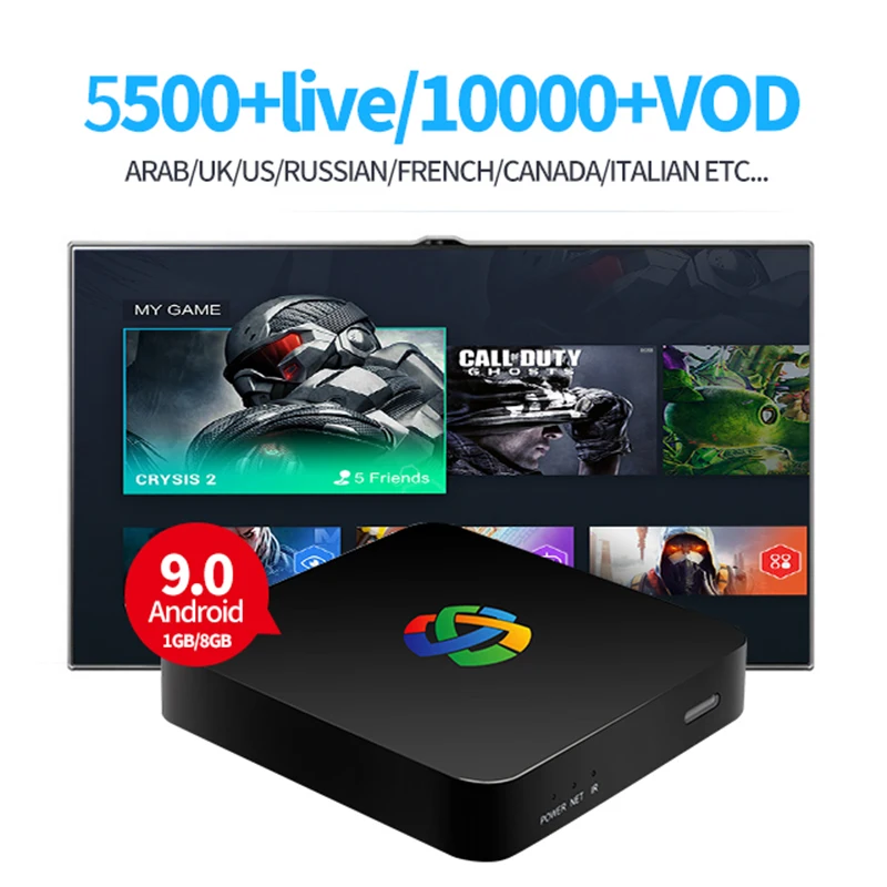 Ihomelife HLQ Android 9,0 tv Box RK3328 2g+ 16g Smart tv Box двухдиапазонный wifi mini 4 K IP tv set top box