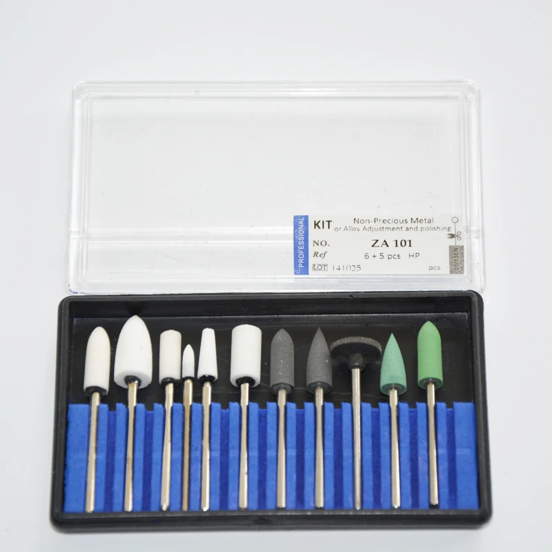 3boxes Durable silicon rubber burs for Alloy metal polishing White stone alloy composite |