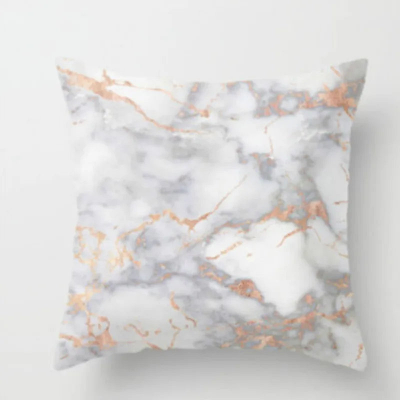 Геометрическая мраморная текстура наволочки для диванных подушек домашний