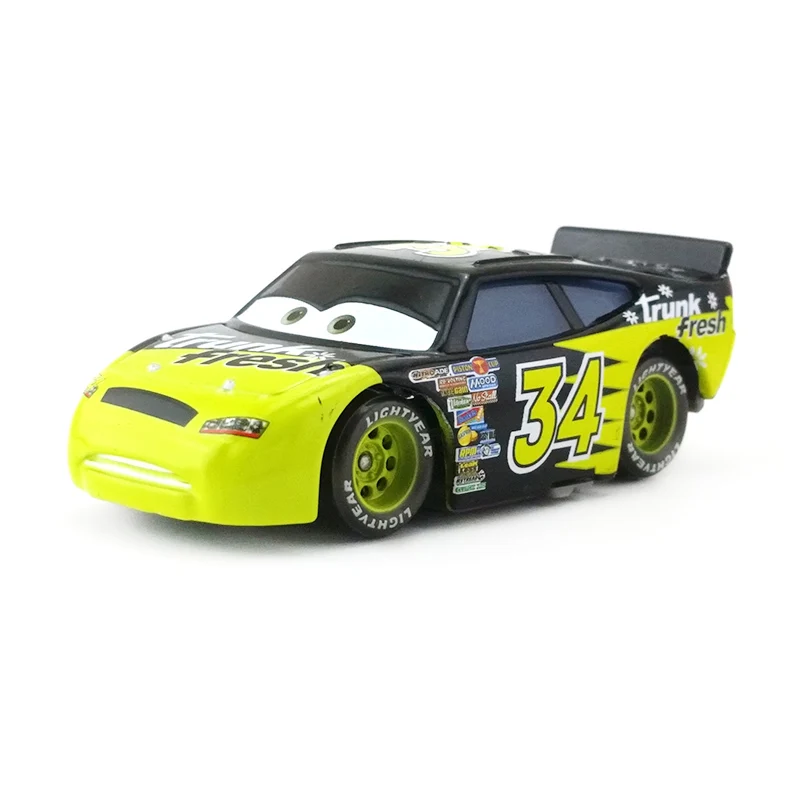 No.34 Trunk Fresh Disney Pixar Cars Racers цыпленок Хикс Молния Маккуин король NO.4-NO.123 1:55 металлические литые игрушки модель автомобиля для мальчиков Детский подарок - Цвет: No.34 Trunk Fresh