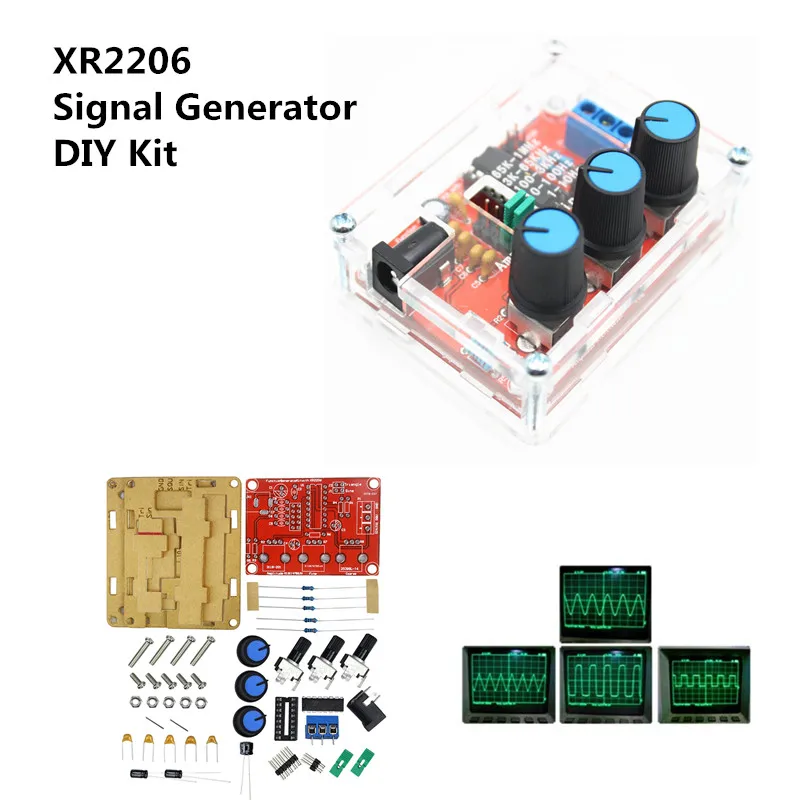 Функция генератор сигналов DIY Kit синус/треугольник/квадратный выход 1 Гц-1 МГц генератор сигналов Регулируемая амплитуда частоты XR2206