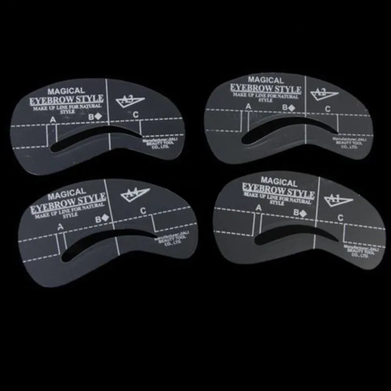 24 шт./компл. шаблон трафареты для ухода за бровями бровей составляют практические