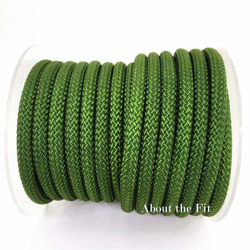 Army Green 2XN60 Облегает плетеные нейлоновые веревки 6,0 мм 2 м нитки DIY струнный Ремешок Шнуры под бусины браслеты для изготовления ювелирных изделий шнуровка ручной работы - Цвет: Army Green 2XN60