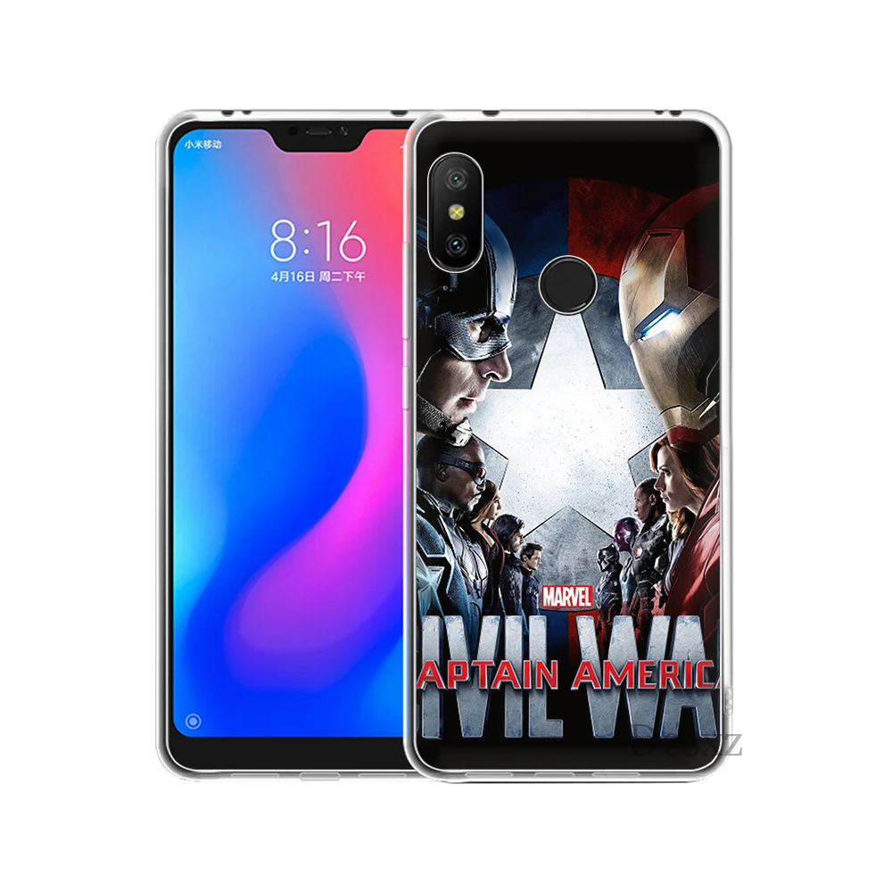 Чехол для телефона с изображением Капитана Америки Redmi 3S 3 Pro 4 Prime 4X 4A 5 5A Plus 6 6A