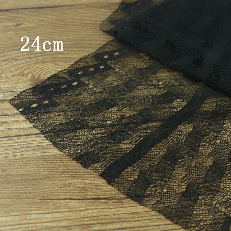 1 ярд черные кружевные аксессуары для одежды 24 см | Дом и сад