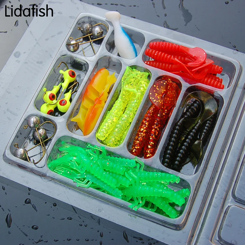 Искусственная приманка 10 крючков для головы 35 шт.|artificial bait|lure baitworm lure |