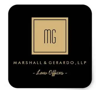 

1.5inch Gold and Black Monogram Business Stickers