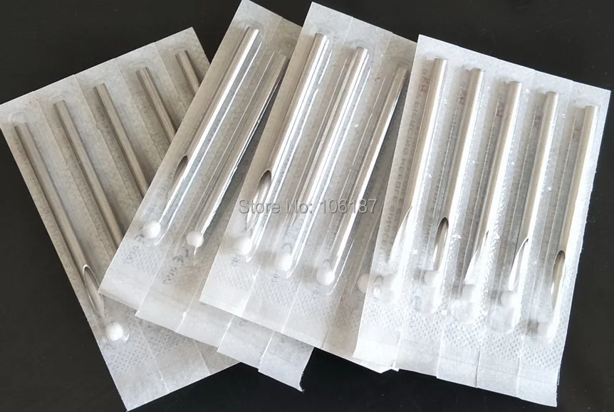 200Pcs1 6G/14G Одноразовые стерилизованные иглы для пирсинга медицинская Класс
