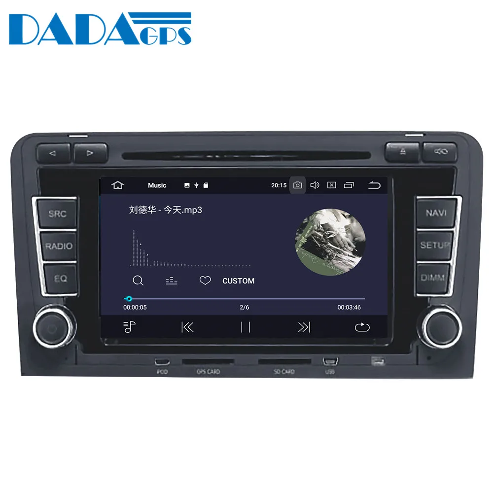 Новейший Android 9 0 Автомобильный мультимедийный dvd плеер GPS радио для Audi A3 S3 2003 2013 gps