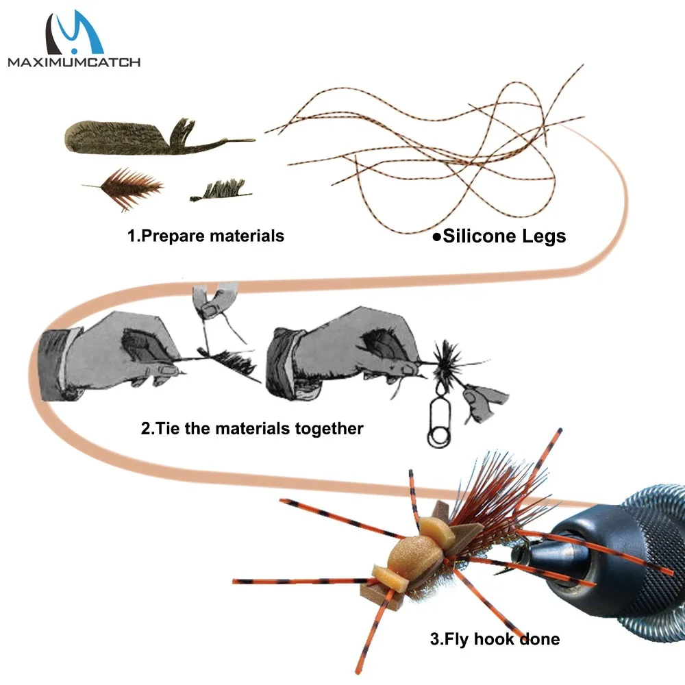 Силиконовые юбки Maximumcatch 2 шт./лот 100% 13 цветов|tying materials|tying flymaterial fly |