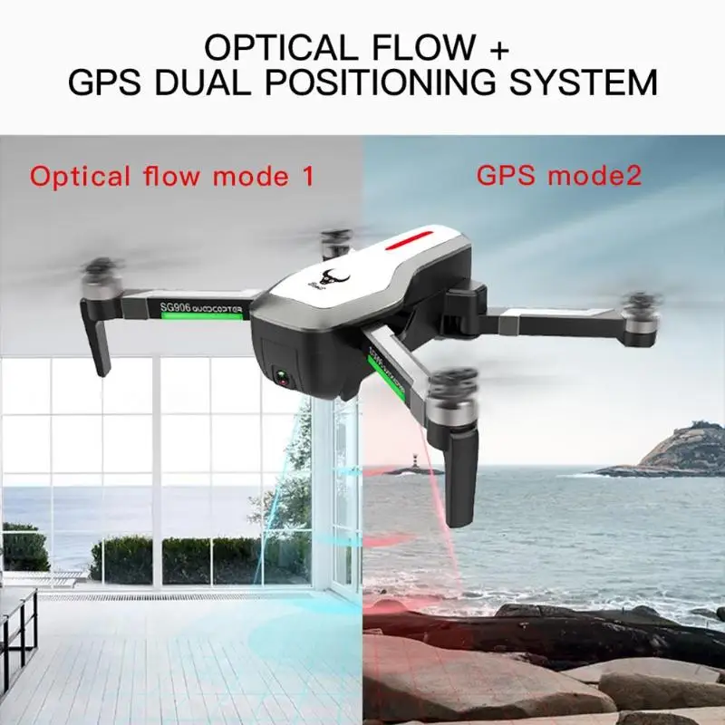 SG906 Drone GPS WIFI FPV Optical Flow 1080P Camera Auto Return Quadcopter