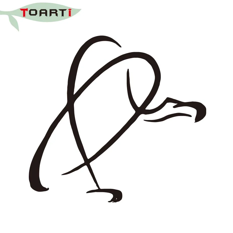 Креативная виниловая Автомобильная наклейка Доберман с птицами сделанная