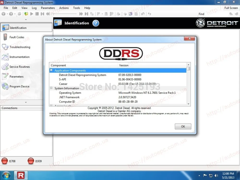 

Detroit Diesel Reprograming System 7.11 (DDRS 7.11) +offline activation+Full crack Support DDEC\MBE\DDC