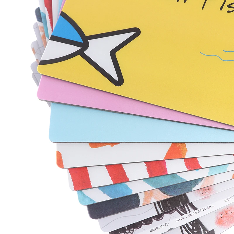 Милый мультяшный детский коврик для мыши с изображением медведя и английскими