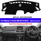 Коврик для приборной панели автомобиля TAIJS, противоскользящий, для Mazda 3 Axela 2014, 2015, 2016, 2017, 2018