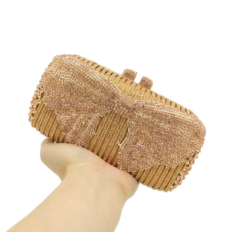 Boutique De FGG Элегантный форма чаши Для женщин из металла клатчи вечерняя сумочка Minaudiere дамские сумочки и кошельки Lades Свадебные клатч вечерние сумки
