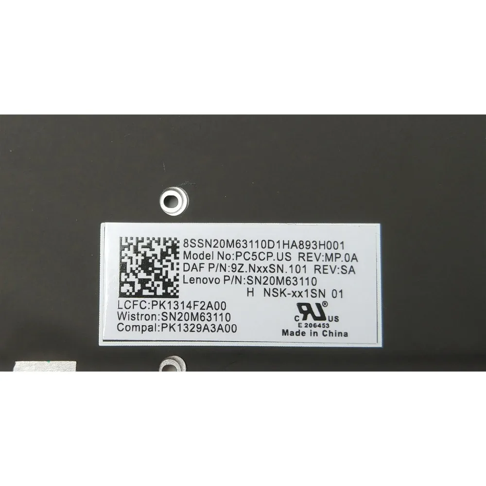 Новая клавиатура для ноутбука lenovo Ideapad 330S-15ARR 330S-15AST 330S-15IKB 720S-15IKB V330-15IKB V330-15ISK с подсветкой США