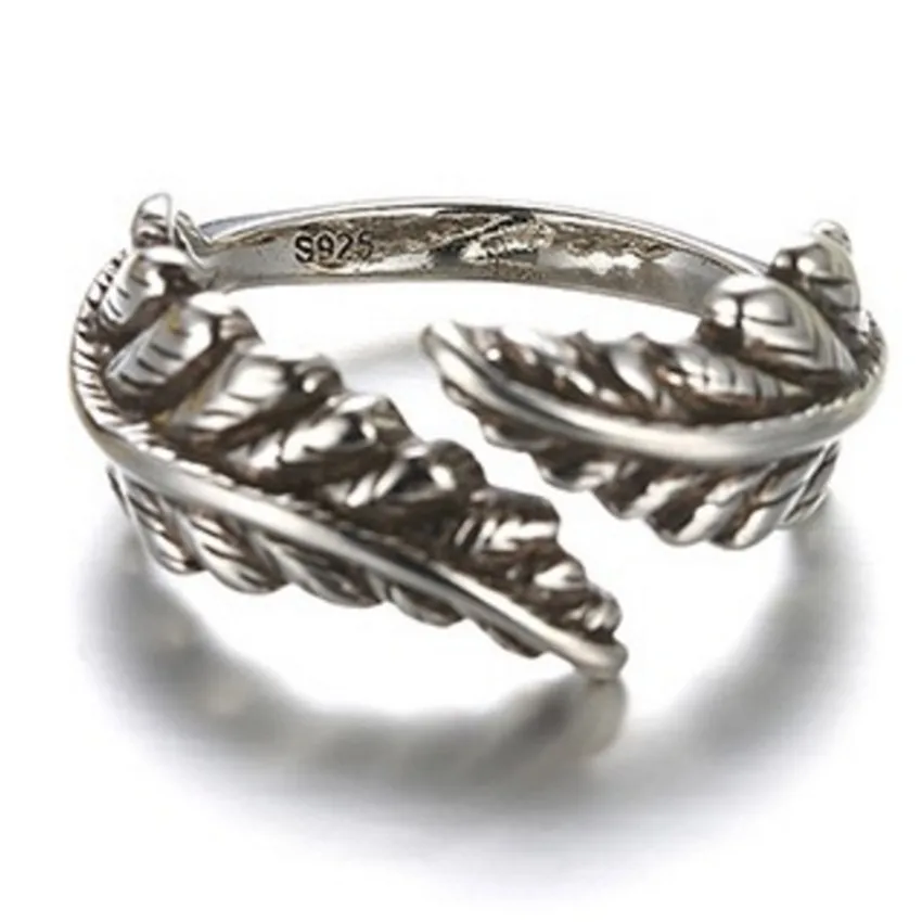 Высокое качество Серебряный Цвет Дамы Кольцо Открытие ретро модные ангельские