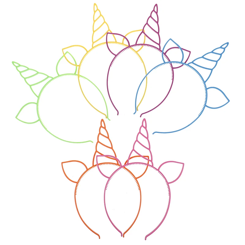 6 шт. праздничные товары для вечеринок единорог украшение вечеринки повязка на