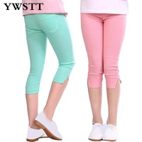 summer girls leggings 2018 new 7th pencil pants girls fashion candy colored pants