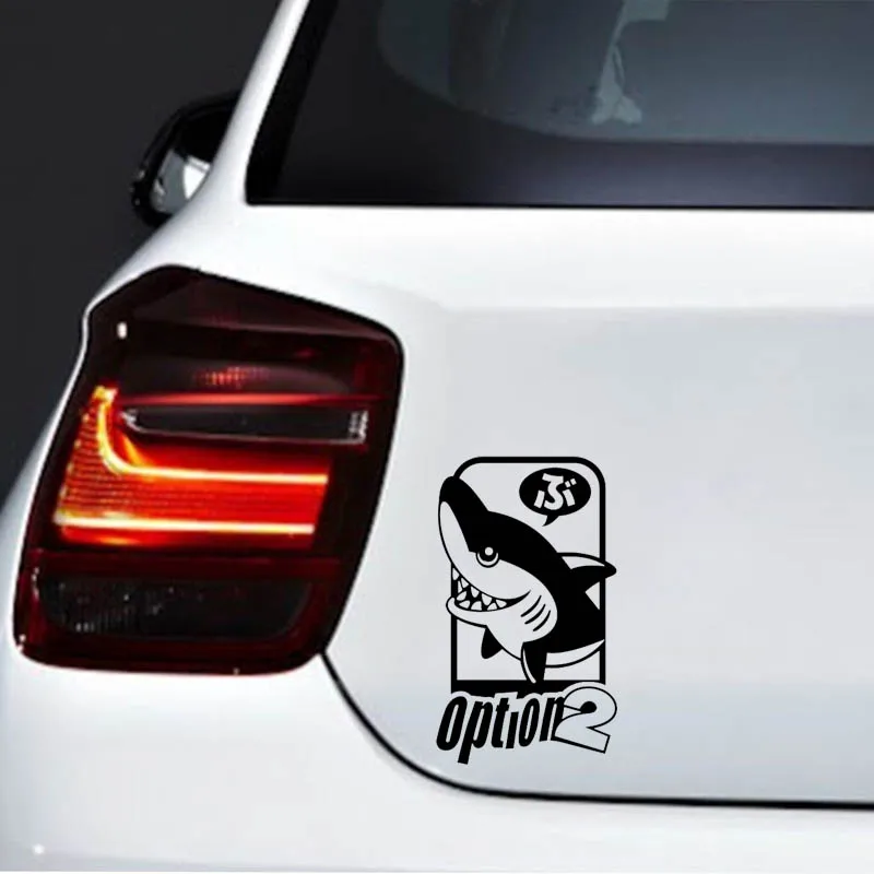 YJZT 8 2 см * 14 вариант SHARK JDM смешная виниловая наклейка на автомобиль черные