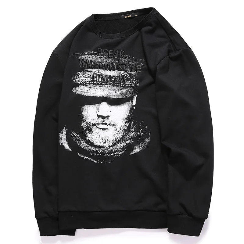 GXXH Мужская толстовка большого размера XXL 7XL с вышитым буквенным принтом свободные