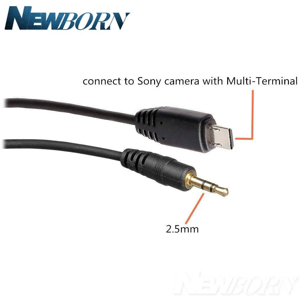 Кабель с дистанционным управлением 2 5 мм-S2 для Sony A58 A7R A7 A7II A7RII A7SII A7S A6000 A5000 A5100 A3000