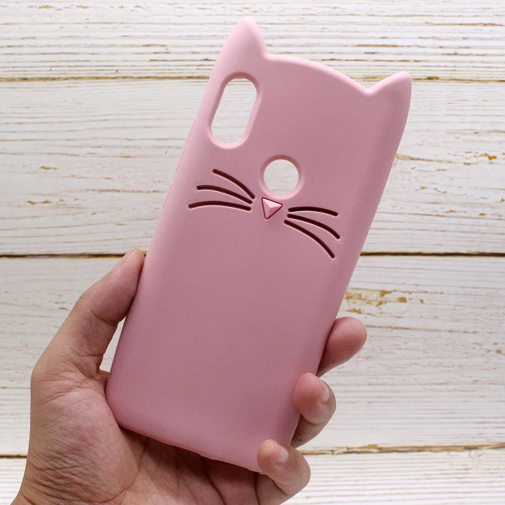 Оригинальный модный блестящий чехол для Xiaomi Redmi Note 5 Pro с милым котом и сердцем