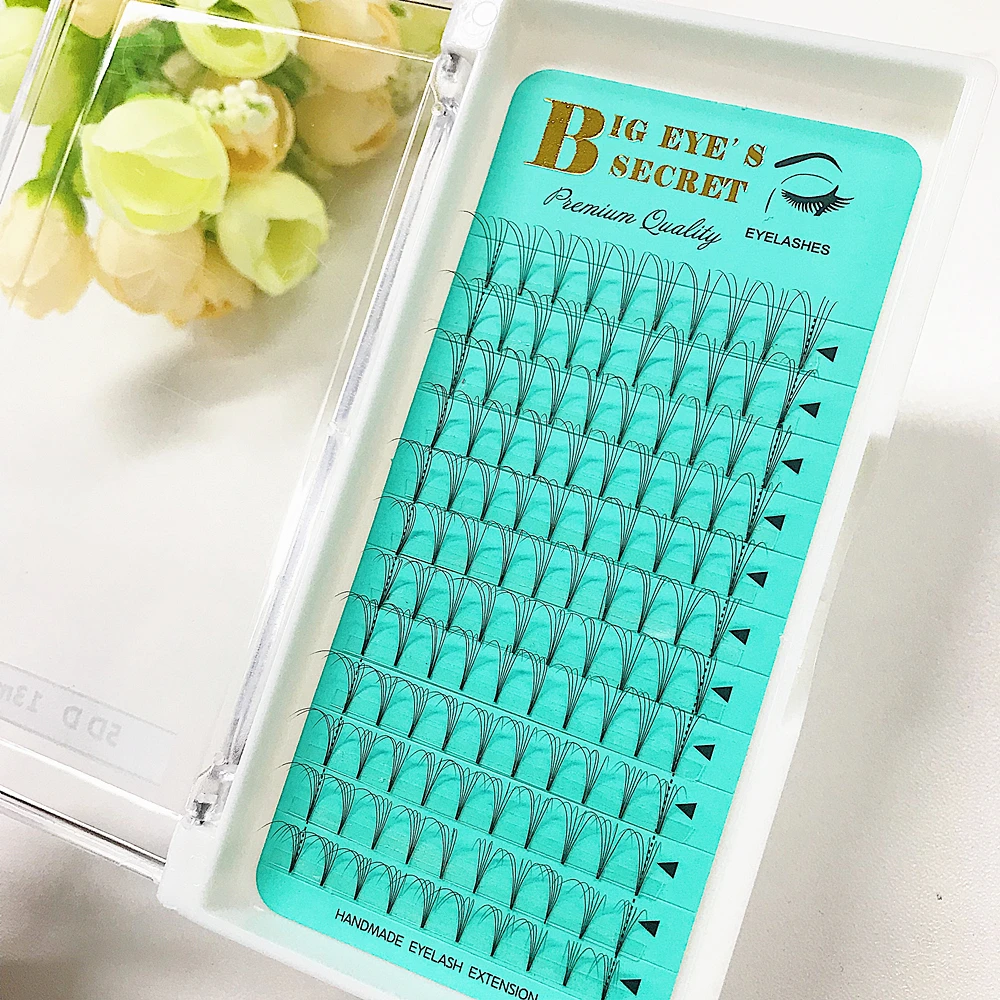 

New Arrival 5D Individual Eyelash Short Stem 5D Premade Lashes Volume Fans Extensions Free Shipping