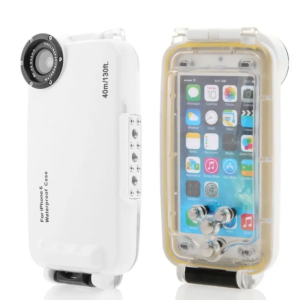 

40m 130ft underwater Waterproof Diving Housing Case Cover For iPhone 6 6S 4.7"