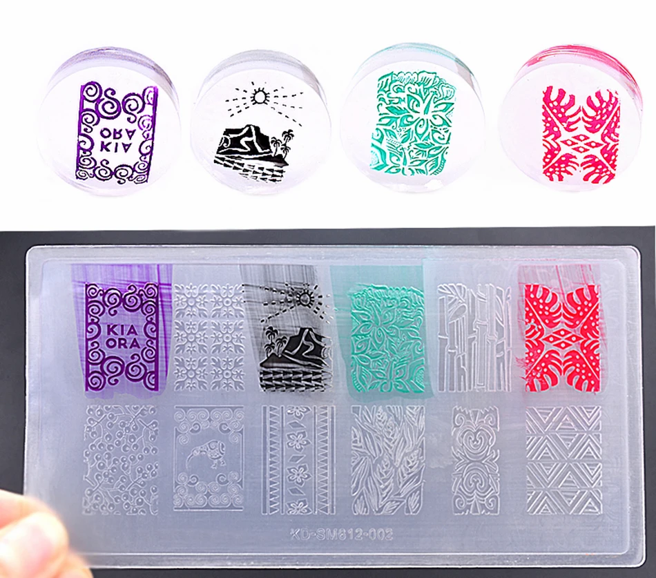 Пластины для стемпинга ногтей жесткие пластиковые стандартные пластины