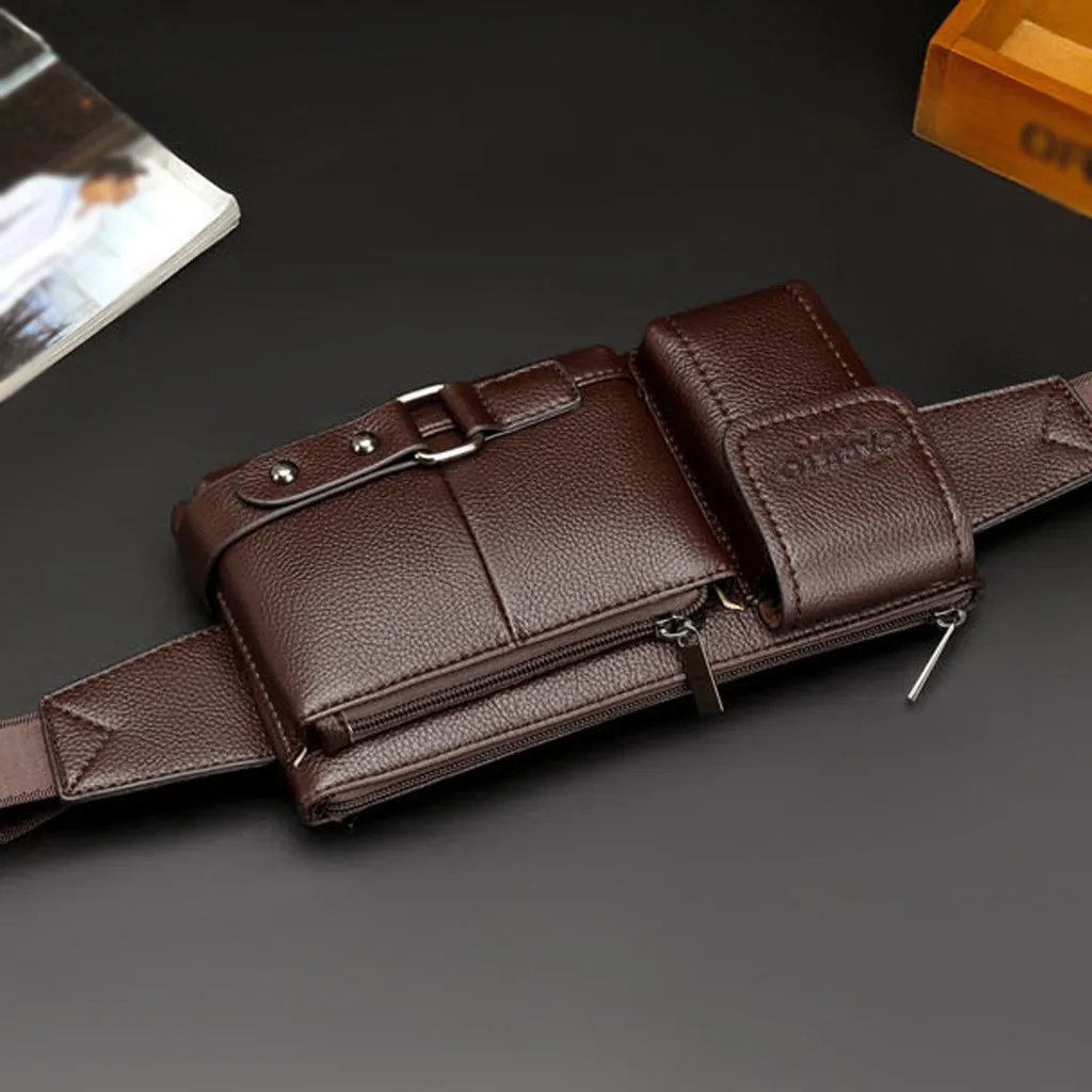 Поясная сумка для мужчин модная поясная телефона путешествий мобильного на