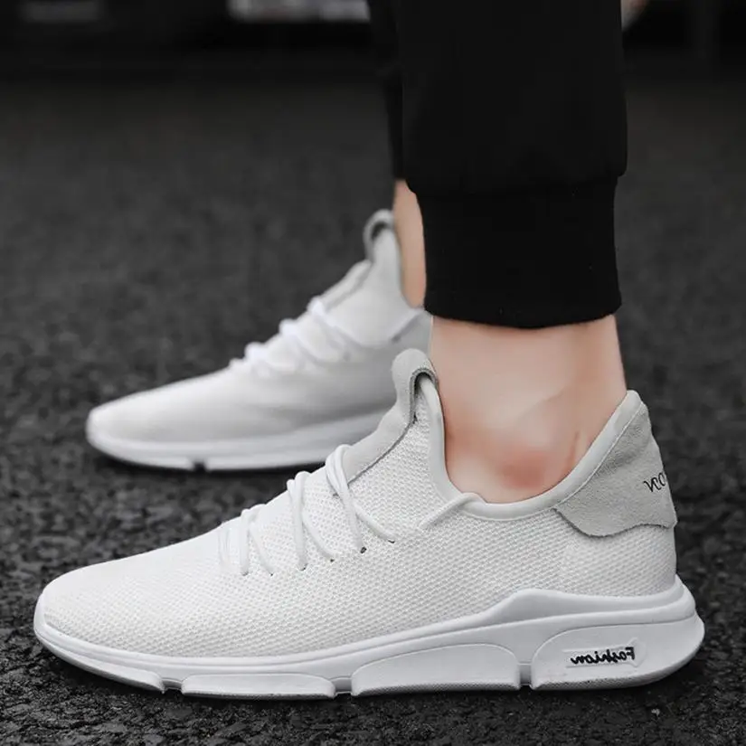 Мужские кроссовки для бега мальчиков Спортивная дышащая обувь на плоской