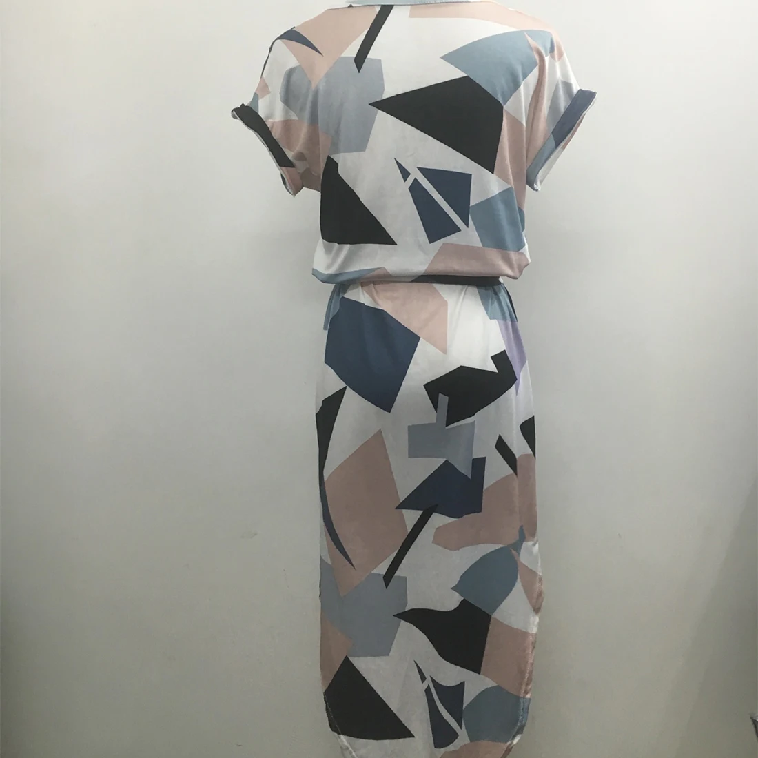 Новый летний Для женщин вечерние пикантные короткий рукав v-образным вырезом