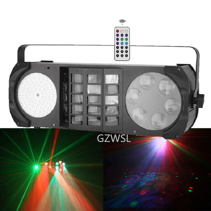 4 в 1DJ Освещение Многоцветный DMX 512 стробоскоп + gobo Дерби лазерный эффект |