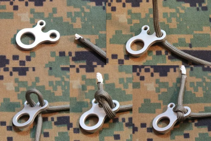 3 отверстия EDC Molle Инструмент Пряжка для выживания многофункциональная сталь