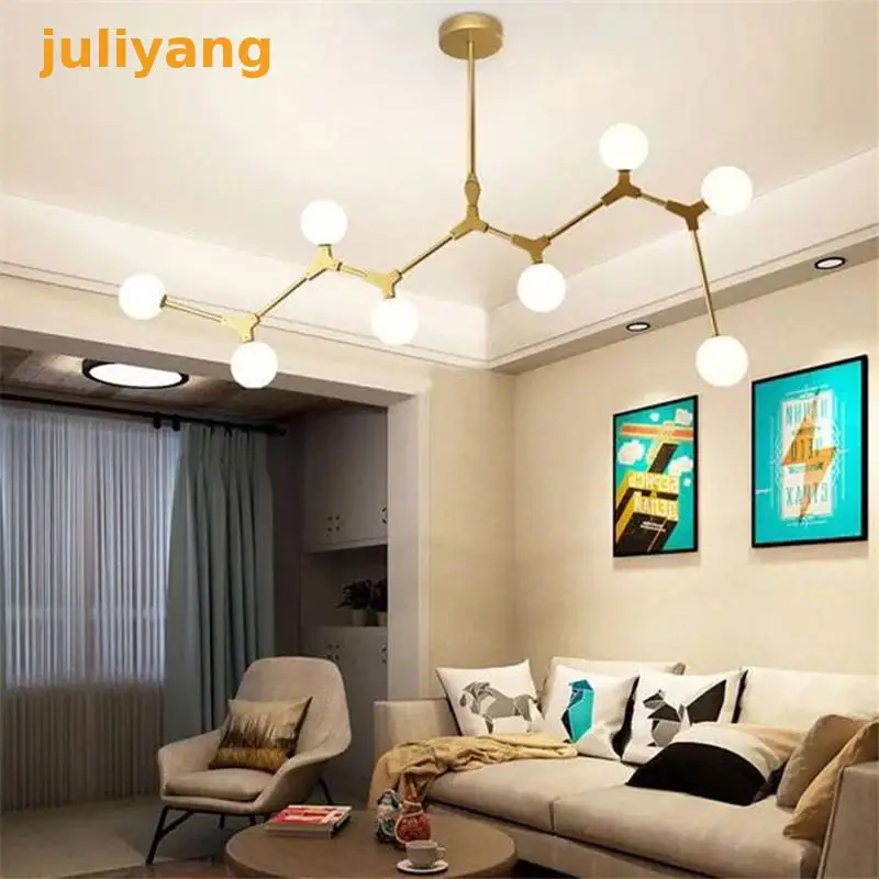 Juliyang современный стеклянный подвесной светильник скандинавские подвесные