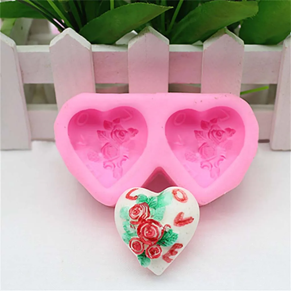 Силиконовая помадка с двойным отверстием для льда|Формы тортов| |