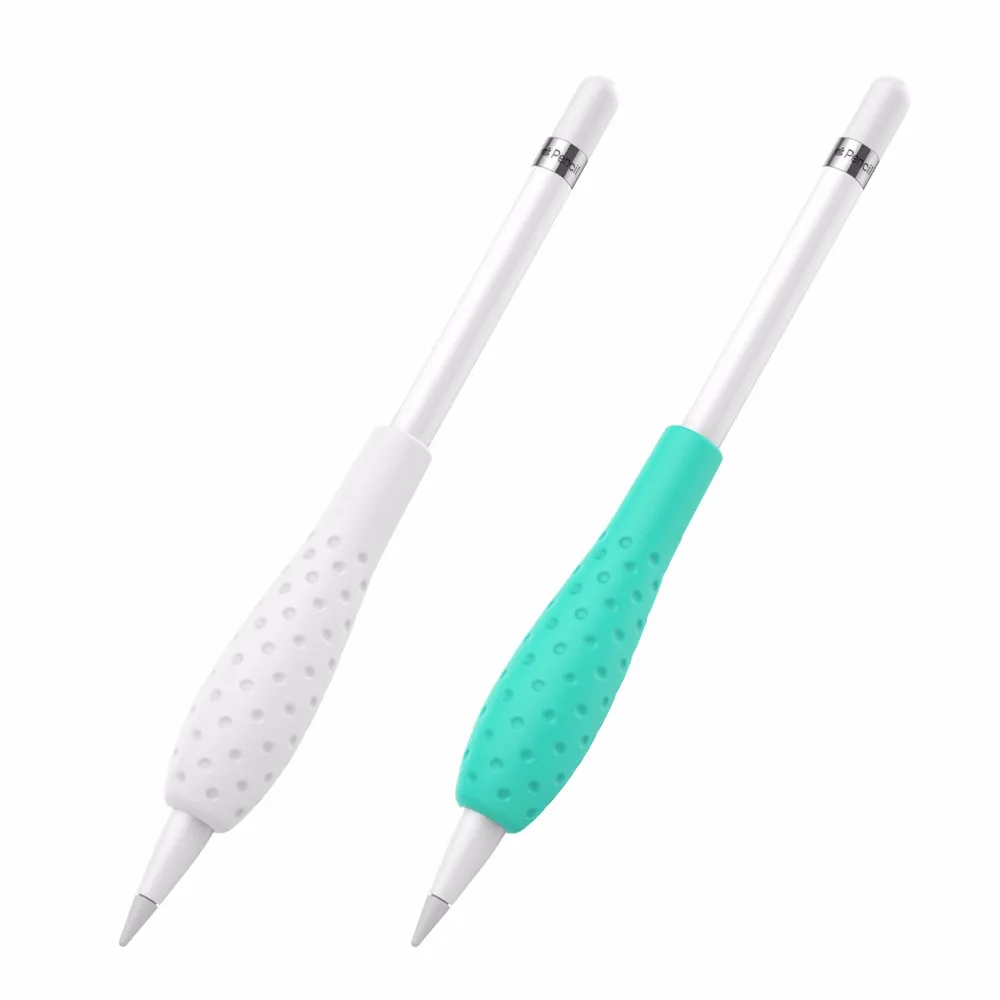 MoKo силиконовый держатель Ergo защитный чехол для Apple Pencil (2 упаковки белый и зеленый
