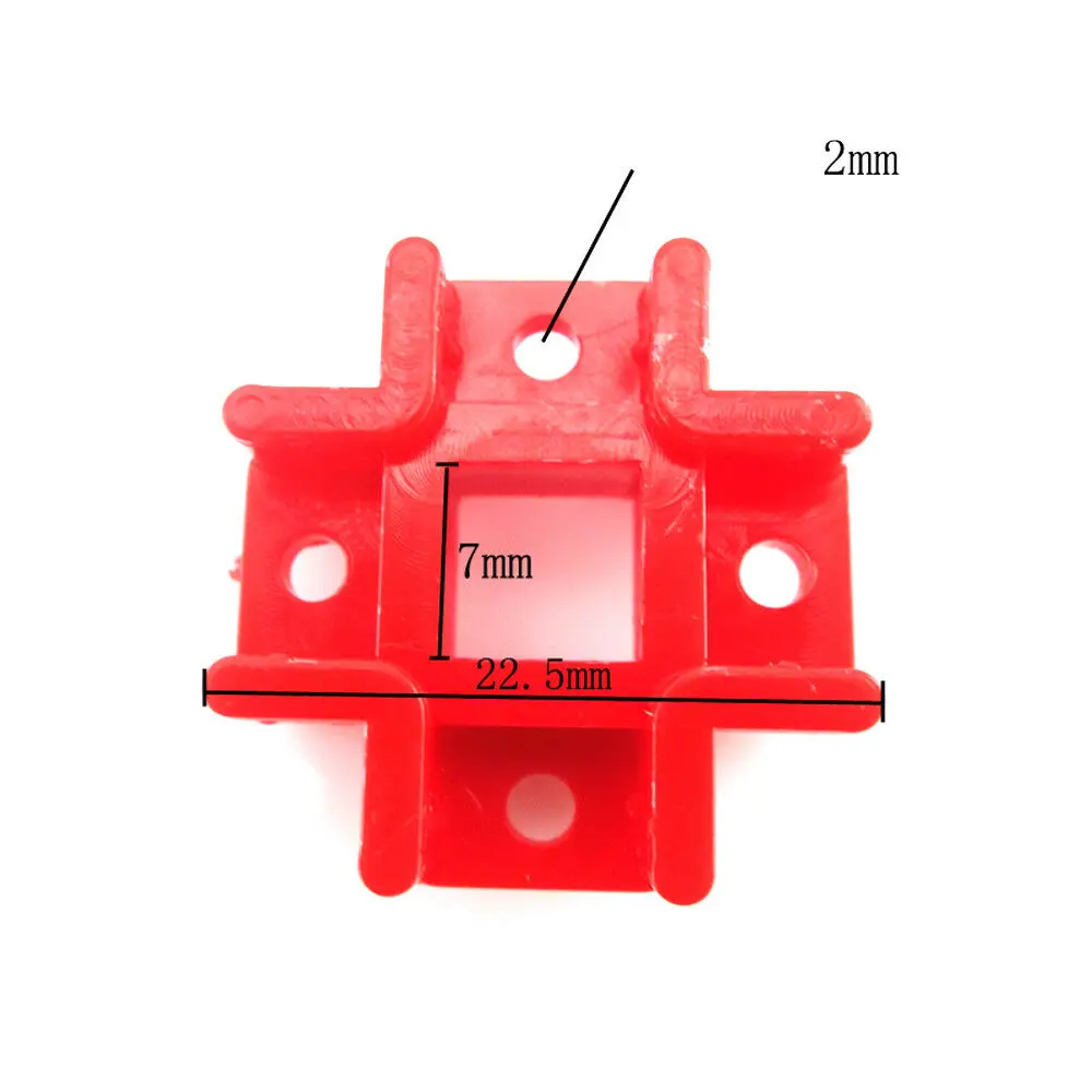 

10PCS Red Plastic Cross Fixed Frame Connector Creative Toys PuzzleBlocks DIY BS