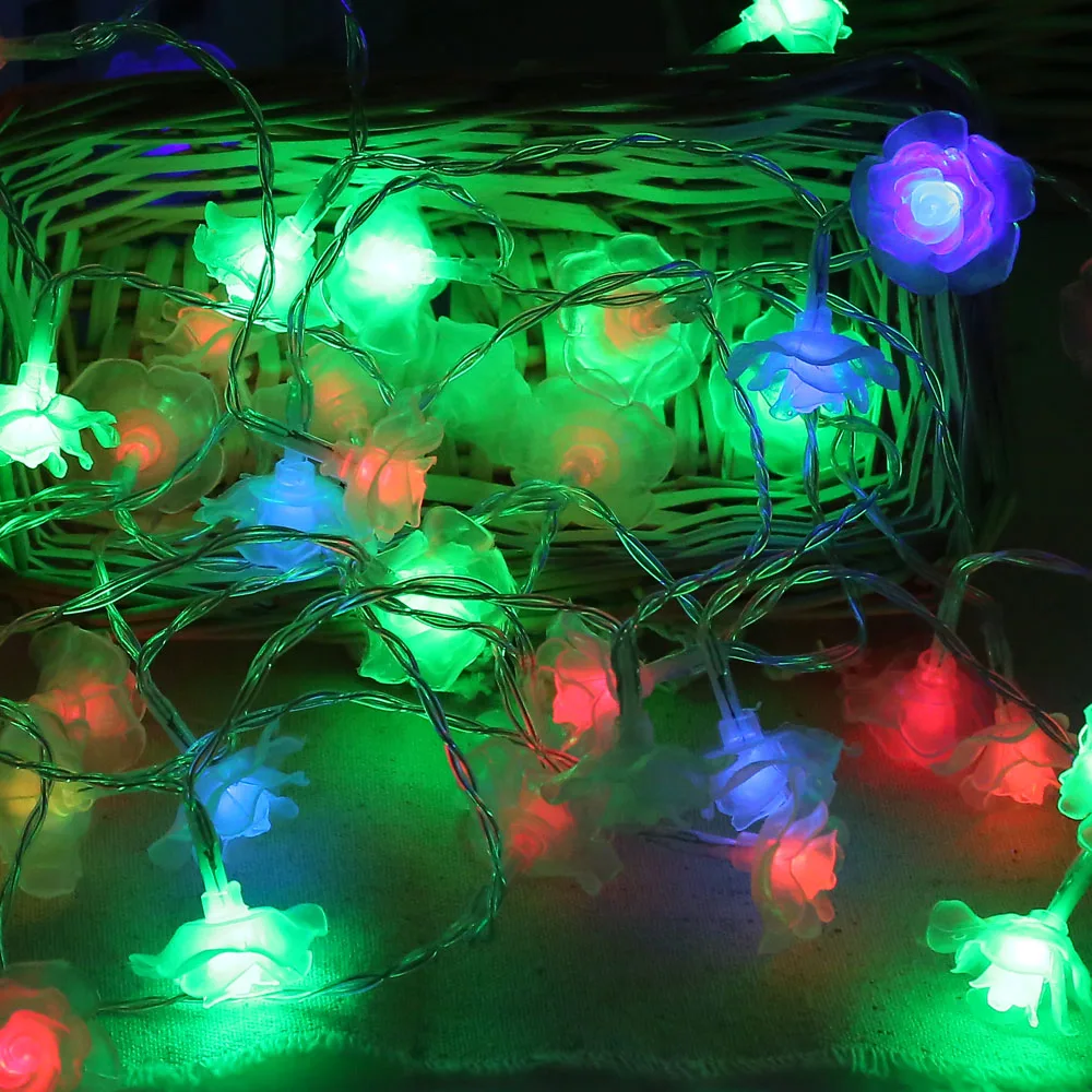Светодиодные Фея Строка Роза загорается 2.2 м 20 светодиодов Главная Открытый