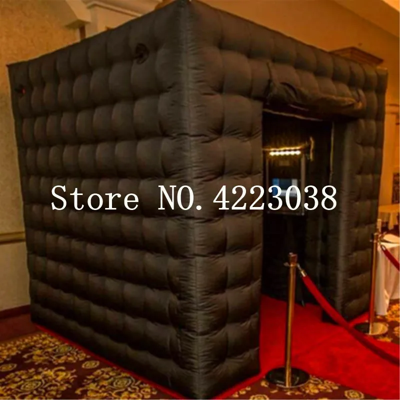 

Free Shipping 1.8m*1.8m*2m High quality wedding party inflatable photobooth led photo booth tent