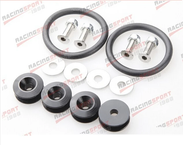 Черный алюминиевый быстроразъемный крепеж комплект для бампера и багажника люка