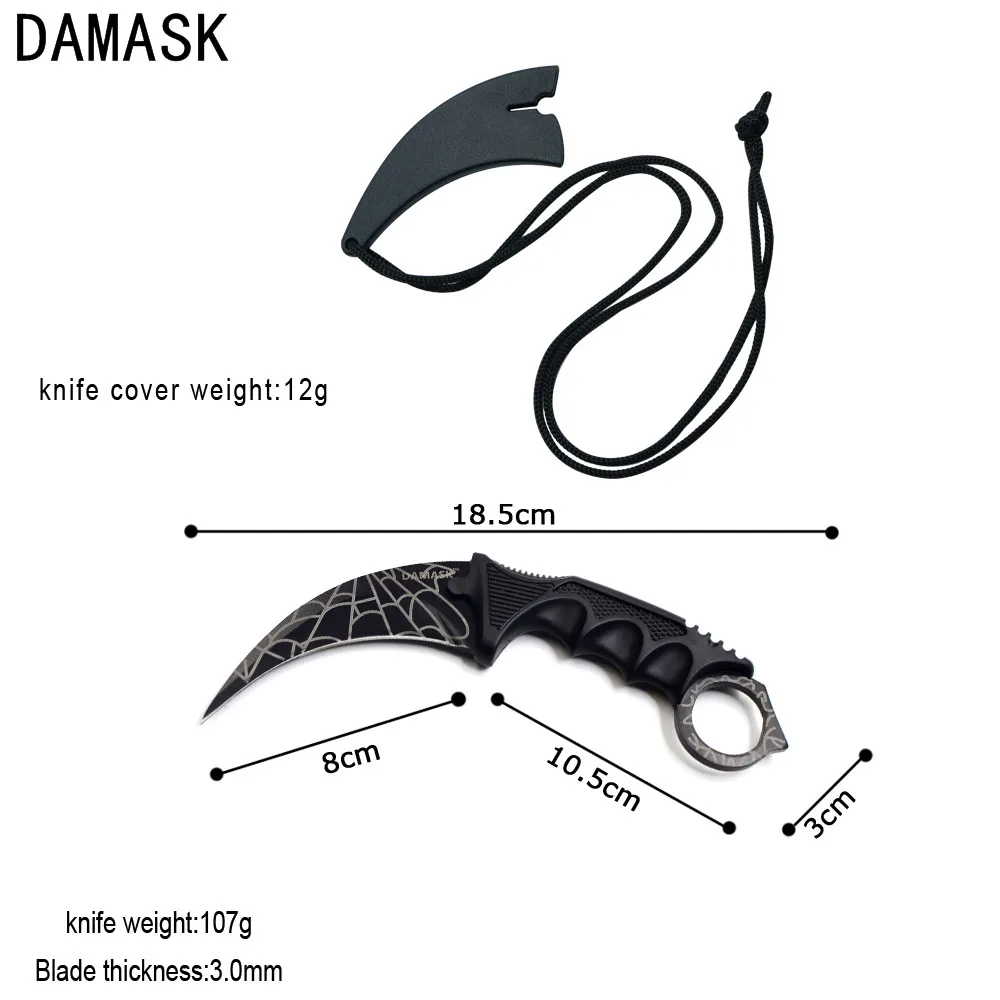 Удивительный дизайн бренда Damask счетчик Strike CSGO Karambit нож профессиональный набор
