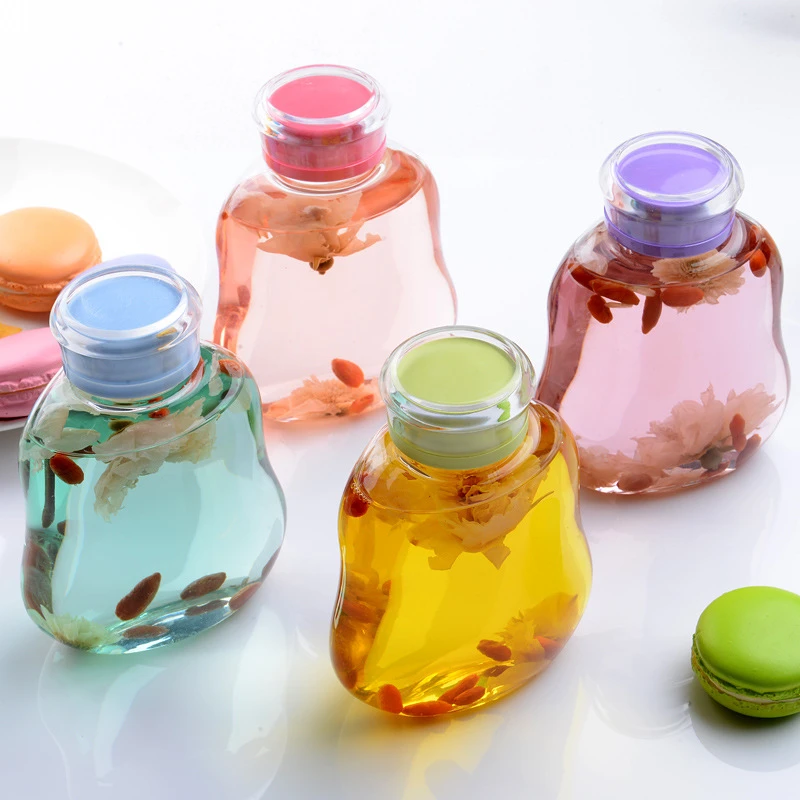 350 мл Новый Бутылки для воды с тонкой тканью сумка Стекло бутылка Прозрачный