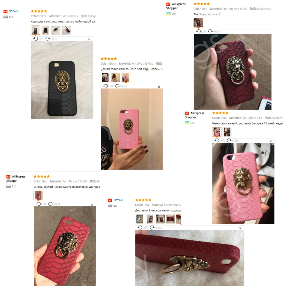 KISSCASE For iPhone X 7 8 Plus Cover Sexy Snake Skin Phone Case 6 6S 3D Lion Head Stand Funda |